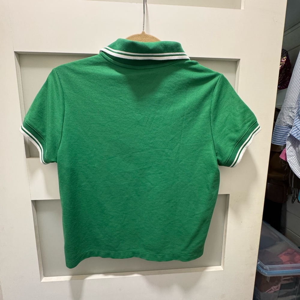 Beyond Yoga Green Polo Shirt - Picture 2 of 5